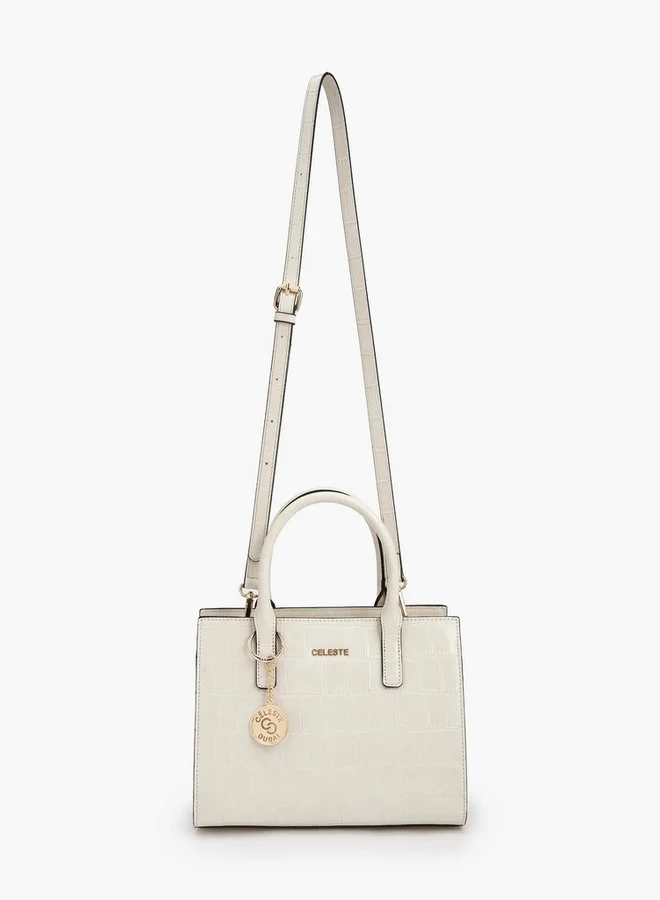 سيليست Textured Tote Bag With Double Handle